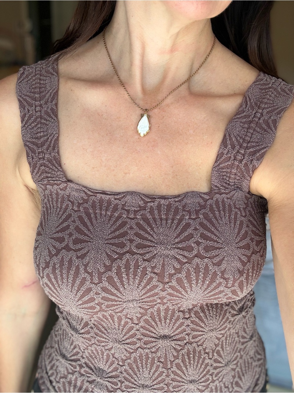 Kendra Scott Gold Shell Pendant Alexa Locket